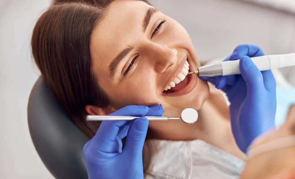 Dental professionals discussing patient care