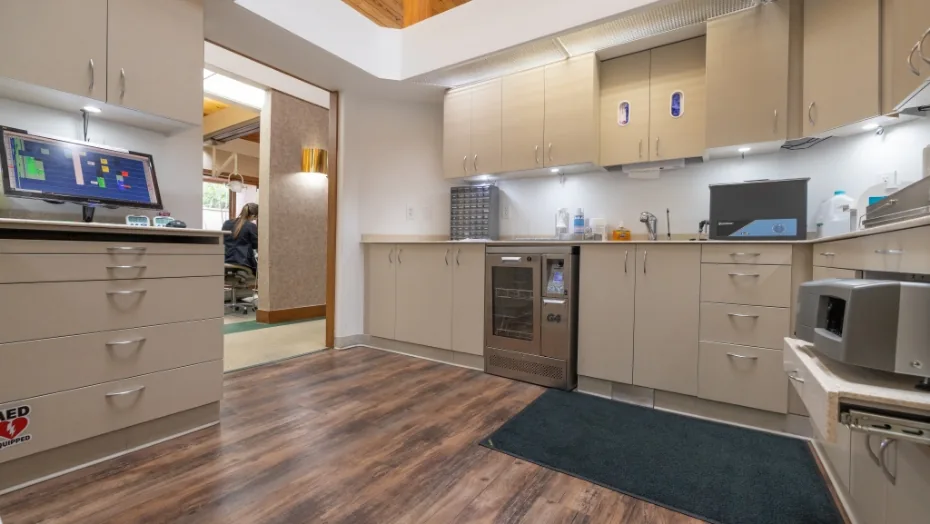 Sterilization center in Brown and Nawrocki dental office