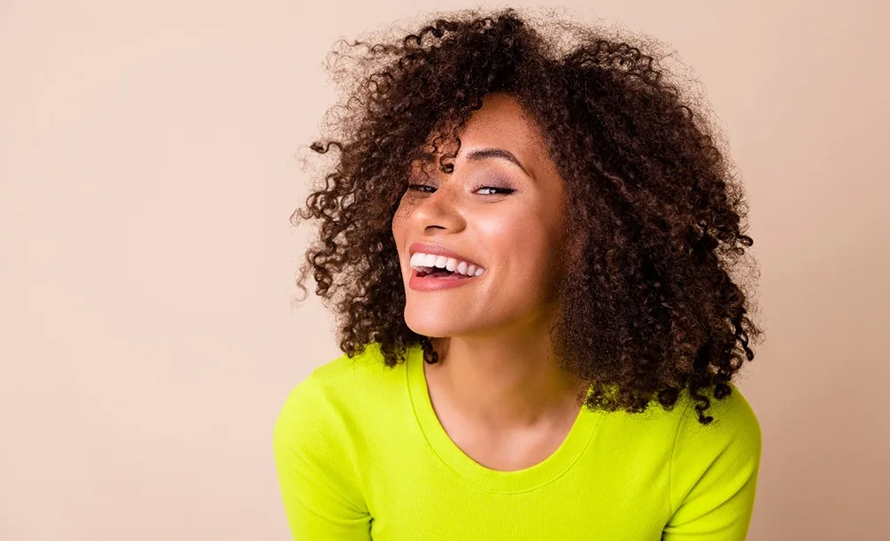Woman smiling with healthy teeth